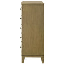 Menlo - 5 Drawer Bedroom Chest Of Drawers - Natural
