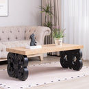 Ornate Scroll Base Coffee Table by HouseOfZazla