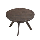 Modern Round Rubber Wood Dining Table for 4-6