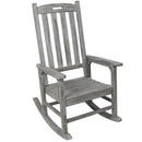Oversized Porch Rocker Chair With Wide Seat And Tall Backrest