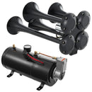 Train Horns Kit, 4 Trumpet Air Horn Kit, 150dB for Pickup Trucks by HouseOfZazla