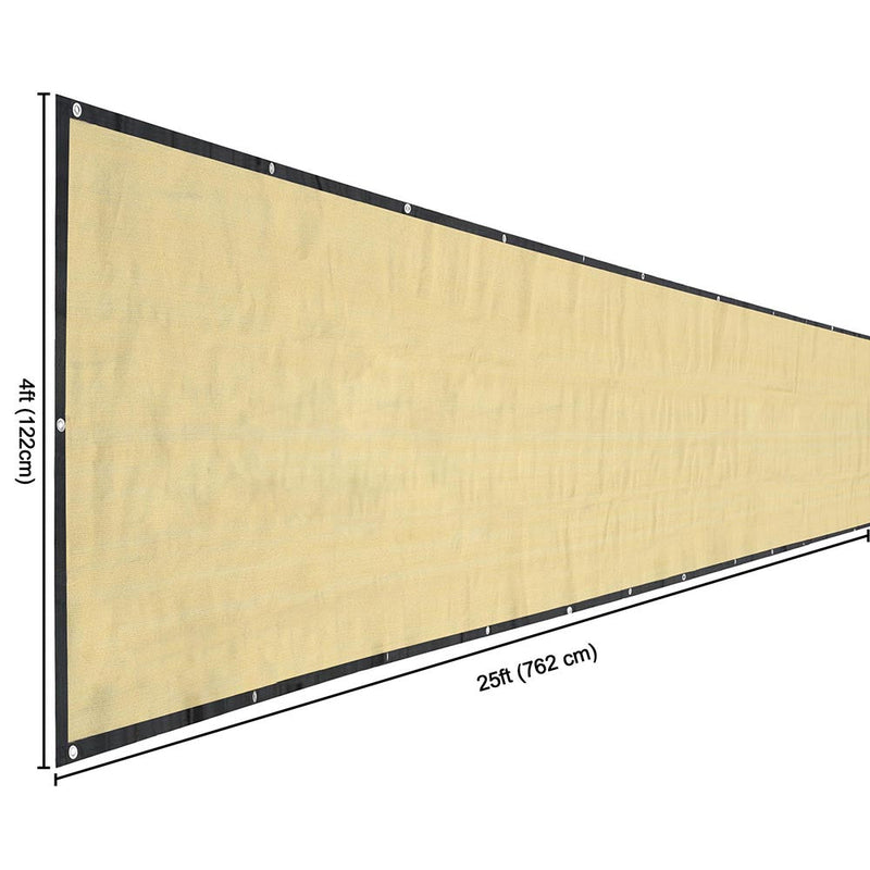 Yescom Fence Screen 90% Privacy Windscreen Fencing Mesh 4'x25'