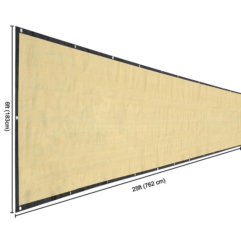 Yescom Residential 90% Privacy Screen Fence 6'x25'