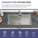 33 Inch Topmount Sink - Stainless Steel Kitchen Sink