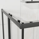 Corner Shower Enclosure With Sliding Door - Matte Black by HouseOfZazla