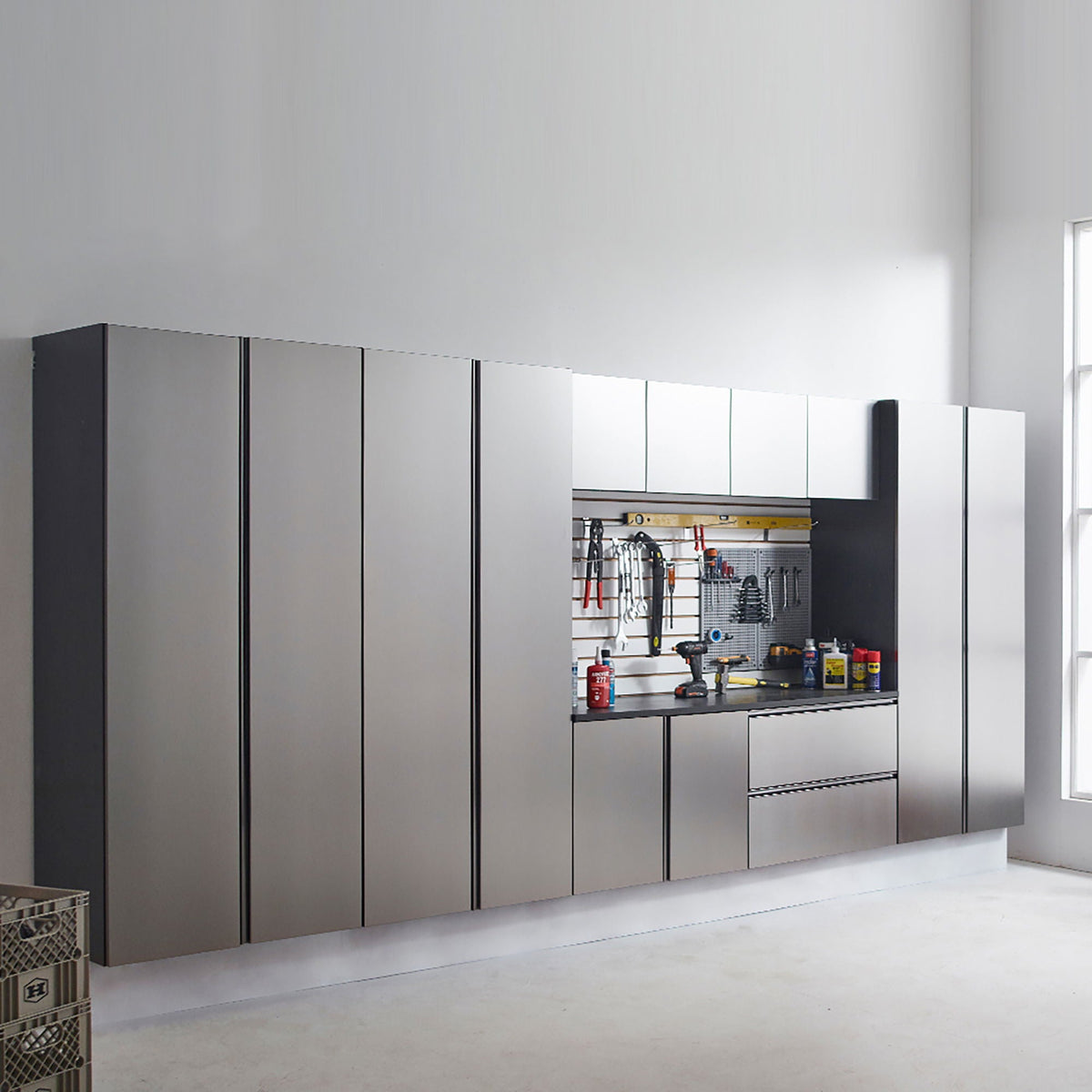 Nova Series - Drawer Wall Mounted Garage Cabinet - Dark Gray, photo 6 of 12