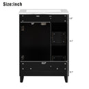 Transitional Style Bathroom Vanity Cabinet With Ceramic Sink by HouseOfZazla