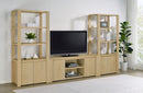 Laurelton 3-piece Entertainment Center TV Stand Light Oak