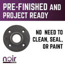 1 in. Prefinished Matte Black Floor Flange by PIPE DECOR