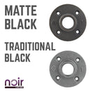1 in. Prefinished Matte Black Floor Flange by PIPE DECOR
