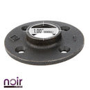 1 in. Prefinished Matte Black Floor Flange by PIPE DECOR