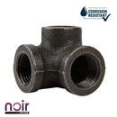 1/2 in. Prefinished Matte Black Side Outlet Elbow by PIPE DECOR