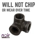 1/2 in. Prefinished Matte Black Side Outlet Elbow by PIPE DECOR