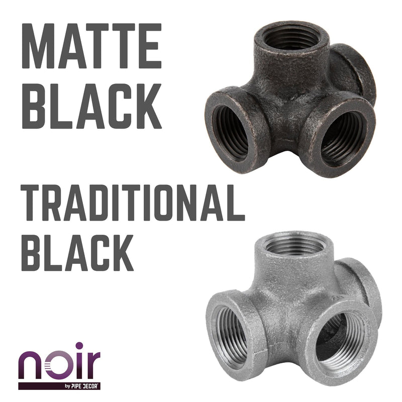 1/2 in.  Prefinished Matte Black Side Outlet Tee, photo 7 of 11