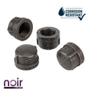 1/2 in. Prefinished Matte Black Cap by PIPE DECOR