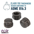1/2 in. Prefinished Matte Black Cap by PIPE DECOR