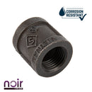 1/2 in. Prefinished Matte Black Coupling by PIPE DECOR