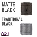 1/2 in. Prefinished Matte Black Coupling