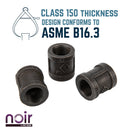 1/2 in. Prefinished Matte Black Coupling by PIPE DECOR