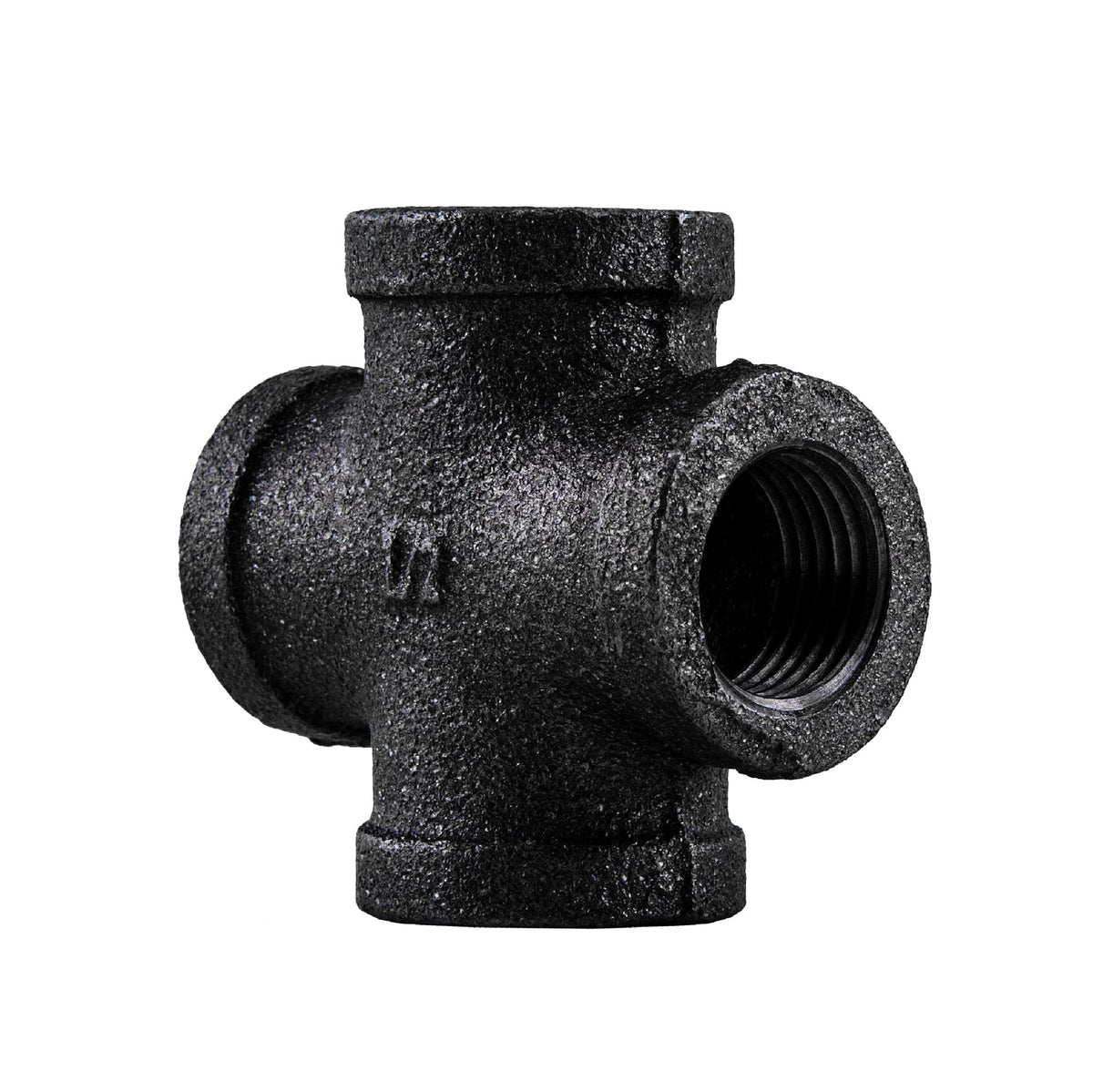 1/2 in. Prefinished Matte Black Cross