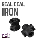 1/2 in. Prefinished Matte Black Cross