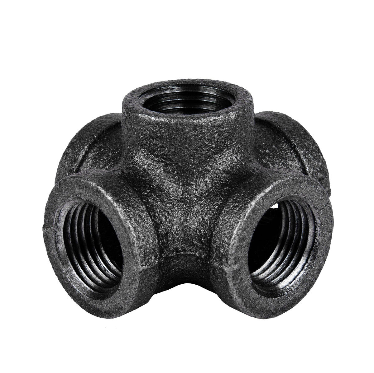1/2 in. Prefinished Matte Black 5-Way Fitting