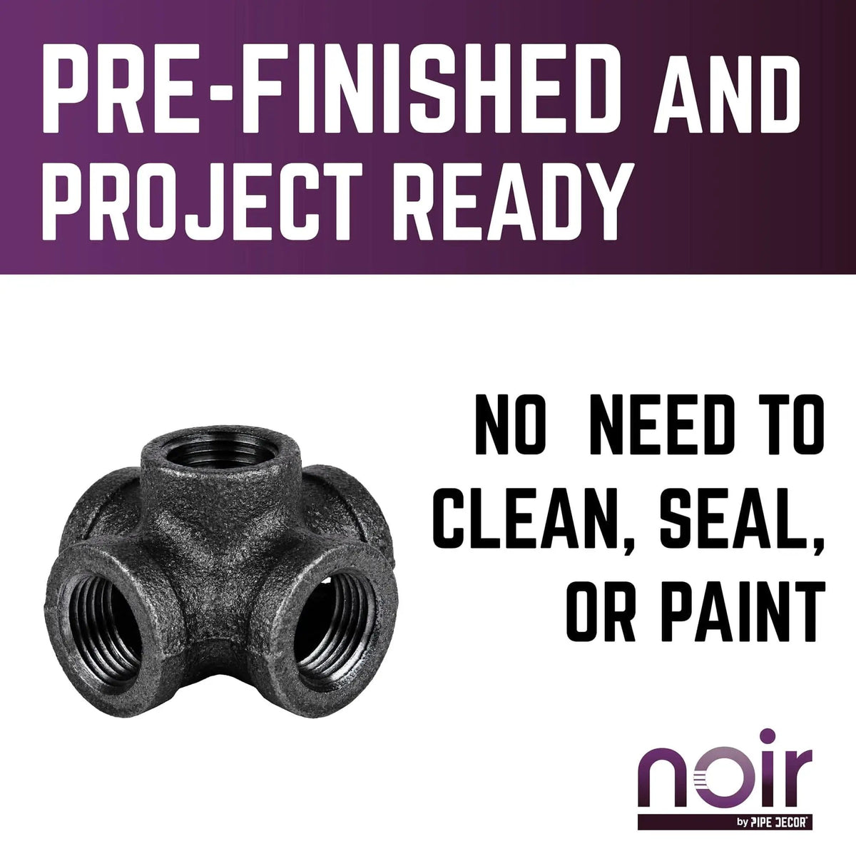 1/2 in. Prefinished Matte Black 5-Way Fitting, photo 7 of 12