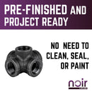 1/2 in. Prefinished Matte Black 5-Way Fitting