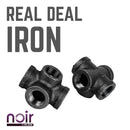 1/2 in. Prefinished Matte Black 5-Way Fitting