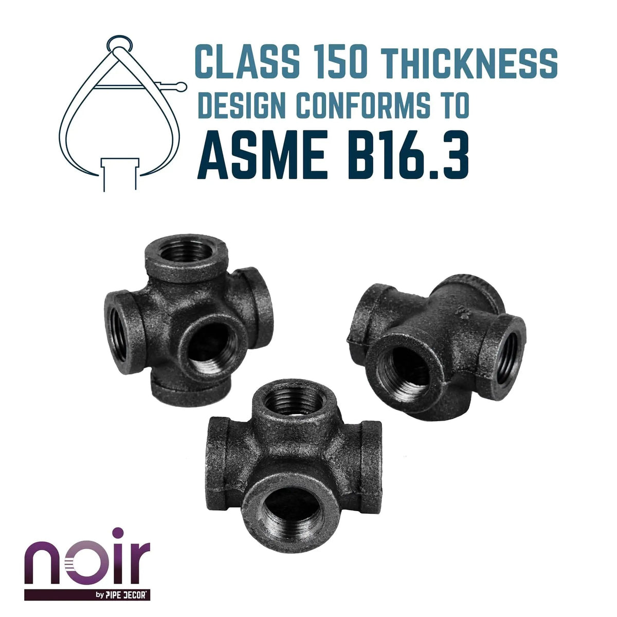 1/2 in. Prefinished Matte Black 5-Way Fitting, photo 5 of 12