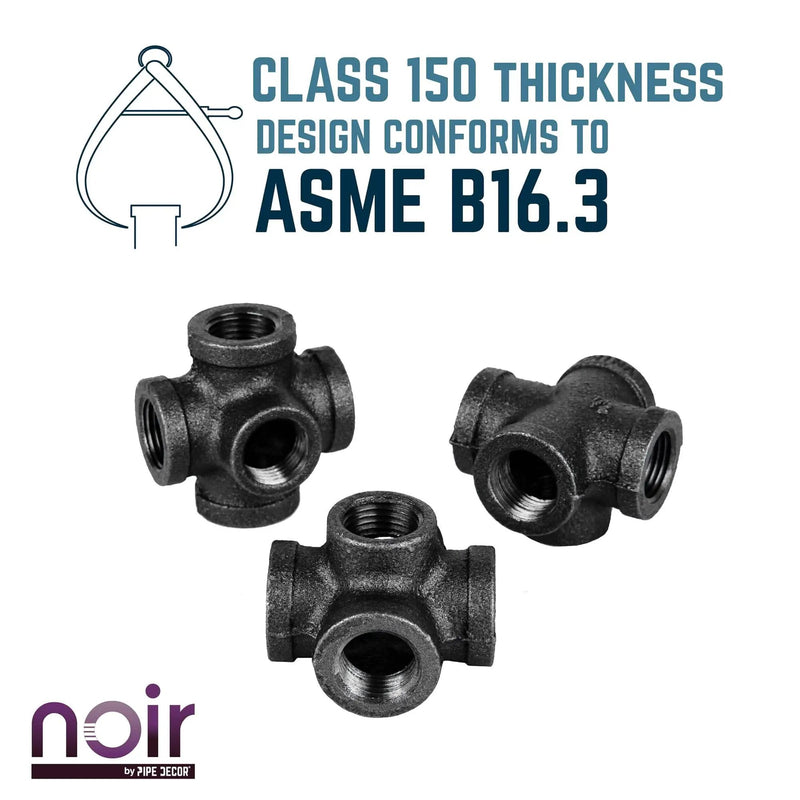1/2 in. Prefinished Matte Black 5-Way Fitting, photo 5 of 12