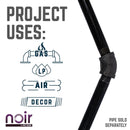1/2 in. Prefinished Matte Black 45-Degree Elbow by PIPE DECOR