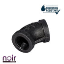 1/2 in. Prefinished Matte Black 45-Degree Elbow by PIPE DECOR