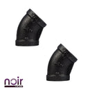 1/2 in. Prefinished Matte Black 45-Degree Elbow by PIPE DECOR