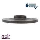 1/2 in. Prefinished Matte Black Floor Flange by PIPE DECOR