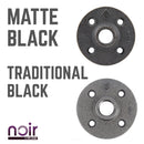 1/2 in. Prefinished Matte Black Floor Flange by PIPE DECOR