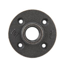 3/4 in. Prefinished Matte Black Floor Flange