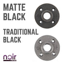 3/4 in. Prefinished Matte Black Floor Flange