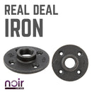 3/4 in. Prefinished Matte Black Floor Flange by PIPE DECOR