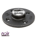 3/4 in. Prefinished Matte Black Floor Flange by PIPE DECOR