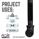 1/2 in. Prefinished Matte Black Plug by PIPE DECOR