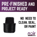 1/2 in. Prefinished Matte Black Plug