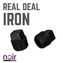 1/2 in. Prefinished Matte Black Plug