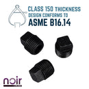 1/2 in. Prefinished Matte Black Plug