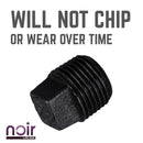 1/2 in. Prefinished Matte Black Plug