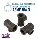 3/4 in. x 3/4 in. x 1/2 in. Prefinished Matte Black Reducing Tee by PIPE DECOR