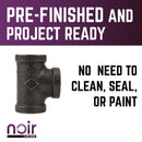 1/2 in. Prefinished Matte Black Tee by PIPE DECOR
