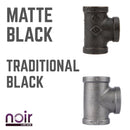 1/2 in. Prefinished Matte Black Tee by PIPE DECOR
