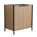 Contemporary Freestanding Bathroom Vanity With Adjustable Shelves