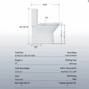 1 Piece Toilet With Dual Flush & Rimless Bowl - Glossy White by HouseOfZazla